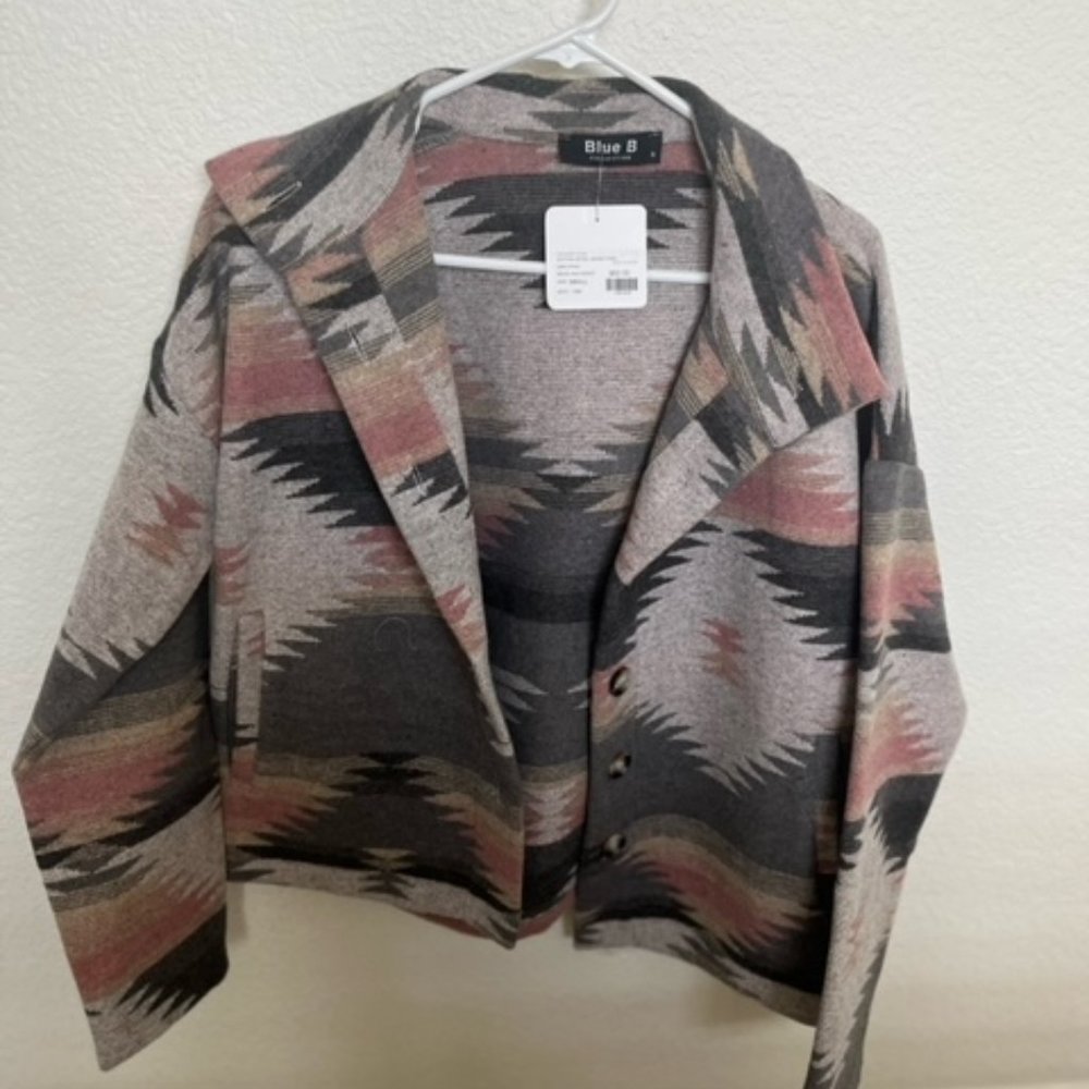 Blue B Collection Dutton Aztec Jacket - Picture 8 of 9